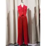 2 piece red suit